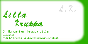 lilla kruppa business card